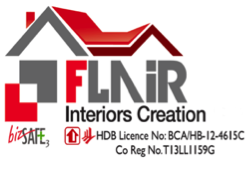Flair interiors creation logo